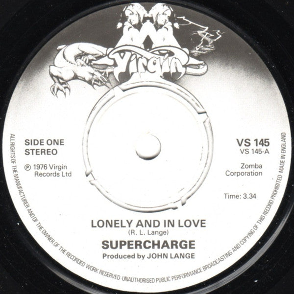 Supercharge (2) : Lonely And In Love (7", Single)