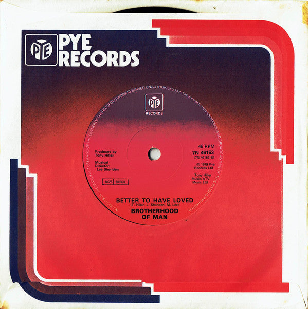 Brotherhood Of Man : Goodbye Goodbye (7", Single, Sol)