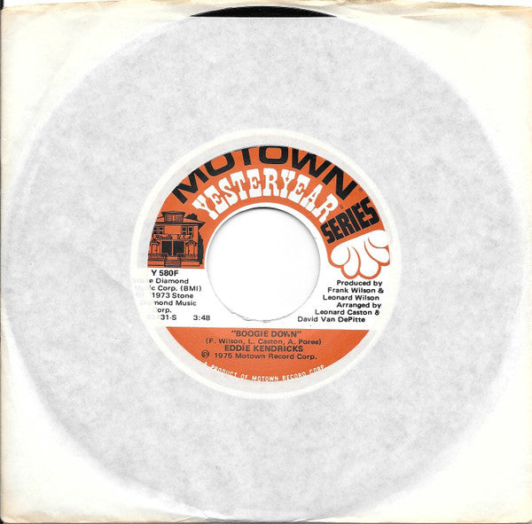 Eddie Kendricks : Boogie Down / Tell Her Love Has Felt The Need (7", RE)