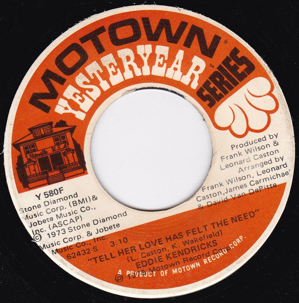 Eddie Kendricks : Boogie Down / Tell Her Love Has Felt The Need (7", RE)