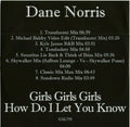 Dane Norris : Girls Girls Girls (How Do I Let You Know) (CD, Single, Promo)