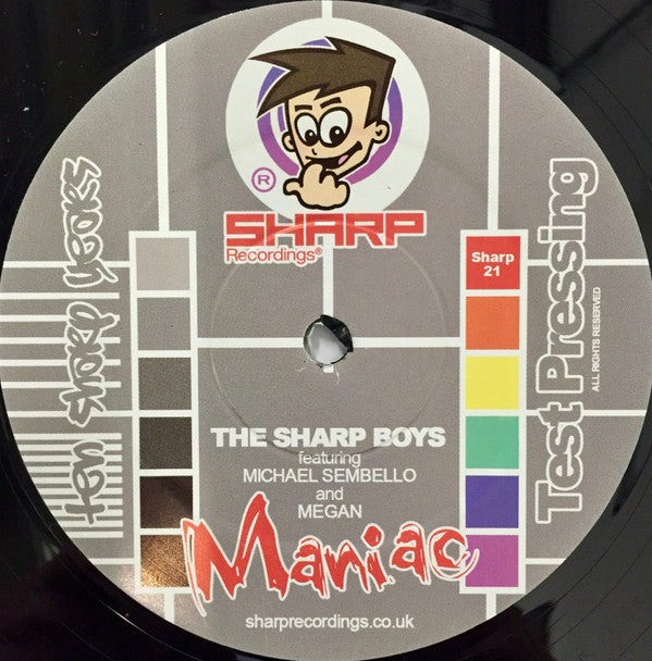 The Sharp Boys Feat. Michael Sembello & Megan (8) : Maniac - Ten Sharp Years (12", S/Sided, Ltd, TP)