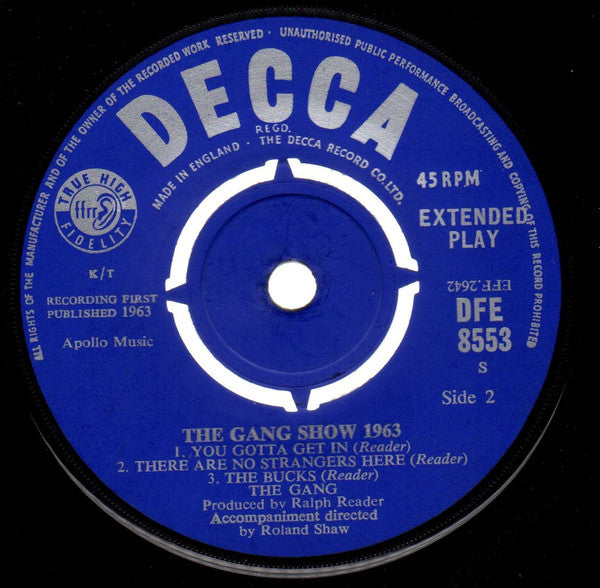 The Gang : The Gang Show! 1963 (7", EP, Mono)