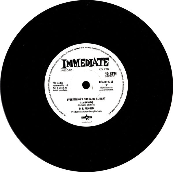 P.P. Arnold : Everything's Gonna Be Alright (Stereo Mix) / Everything's Gonna Be Alright (Instrumental) (7", Single)