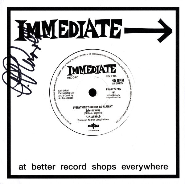 P.P. Arnold : Everything's Gonna Be Alright (Stereo Mix) / Everything's Gonna Be Alright (Instrumental) (7", Single)