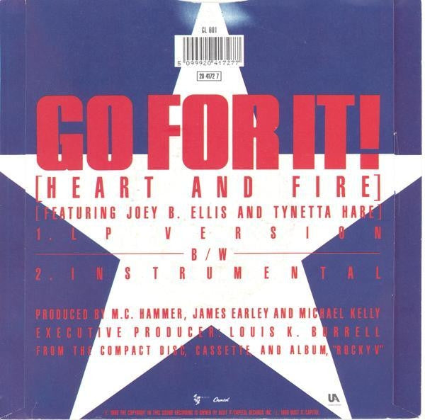 Joey B. Ellis And Tynetta Hare : Go For It! (Heart And Fire) (7", Sil)