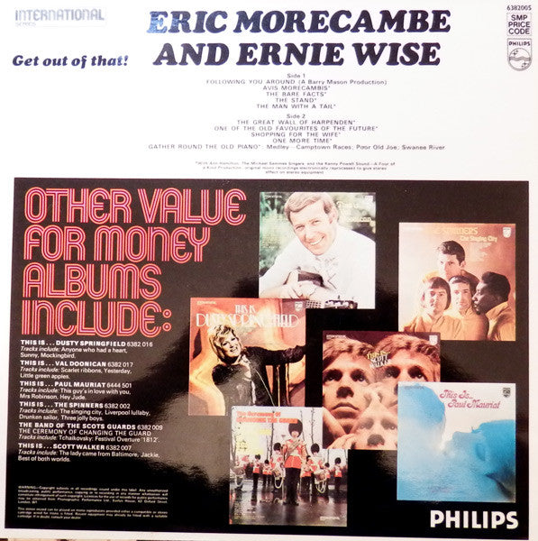 Morecambe & Wise : Get Out Of That! (LP, Album)