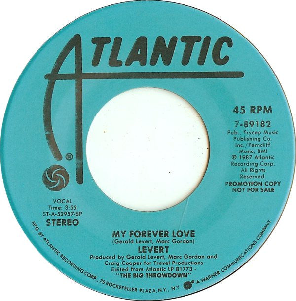 Levert : My Forever Love (7", Promo)