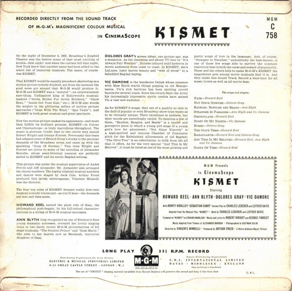 Various : Kismet (LP, Mono)