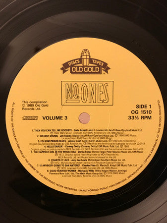 Various : Country Number Ones Volume 3 (LP, Comp)