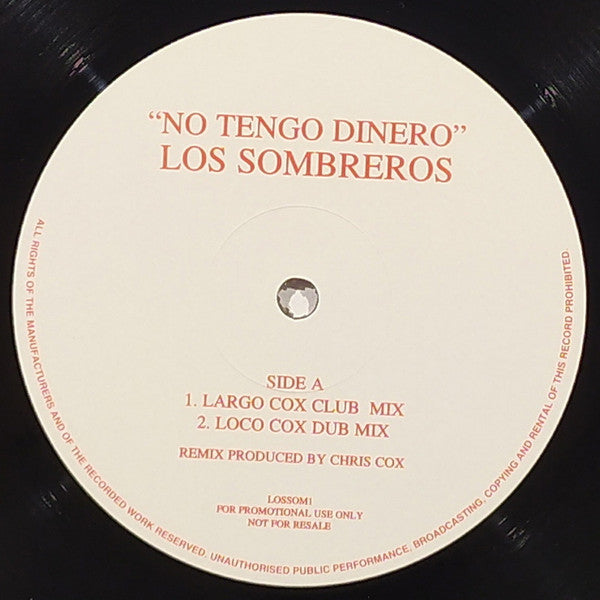 Los Sombreros : No Tengo Dinero (12", Promo)
