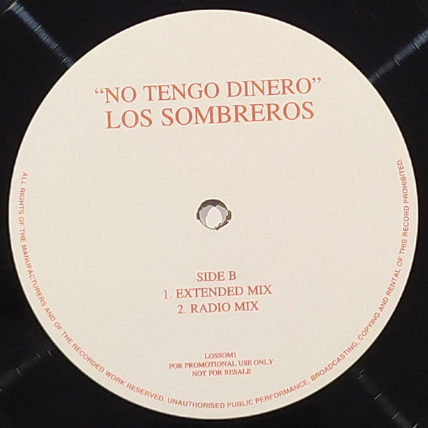 Los Sombreros : No Tengo Dinero (12", Promo)