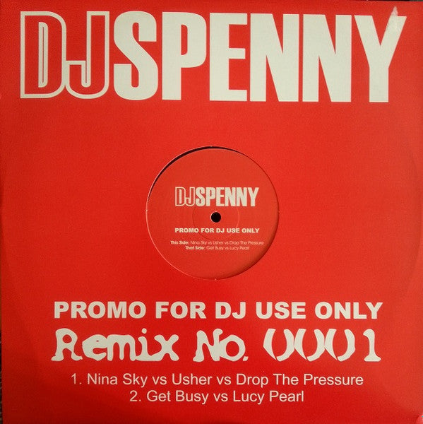 DJ Spenny : Remix No. 0001 (12", Promo, Unofficial)