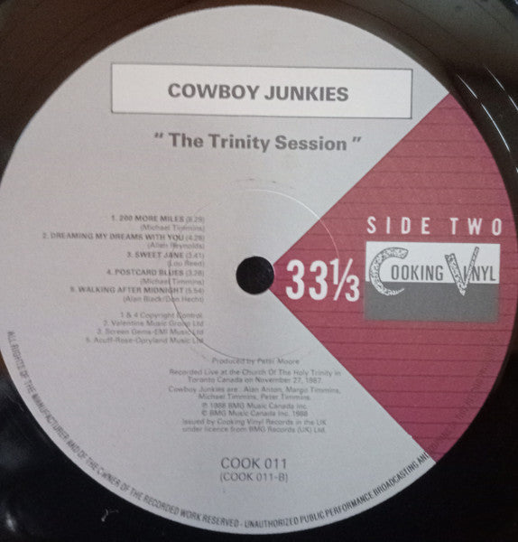 Cowboy Junkies : The Trinity Session (LP, Album)