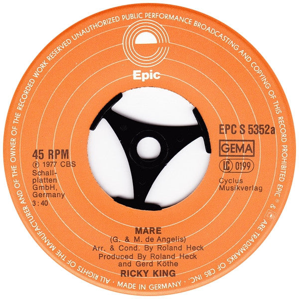 Ricky King : Mare (7", Single)