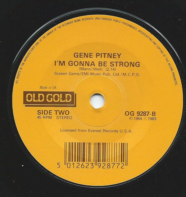 Gene Pitney : 24 Hours From Tulsa (7")