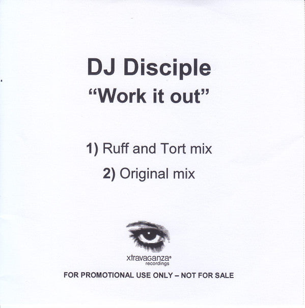 DJ Disciple : Work It Out (CDr, Single, Promo)