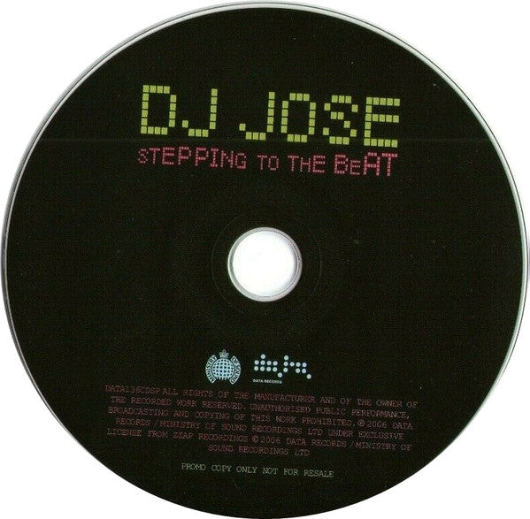 DJ Jose : Stepping To The Beat (CDr, Single, Promo)