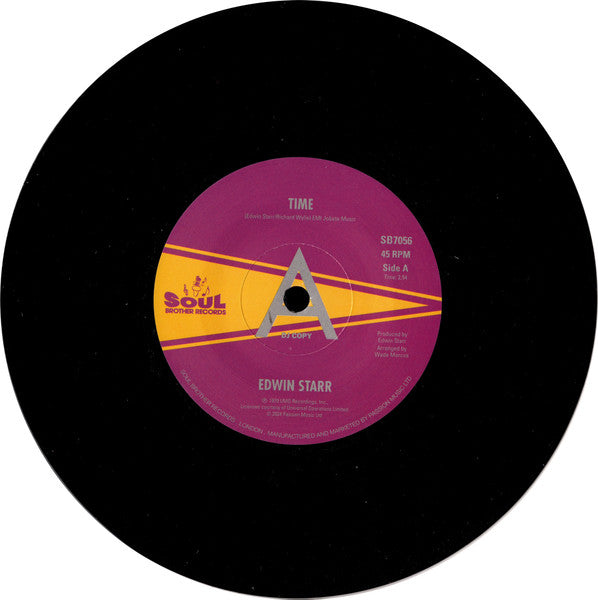 Edwin Starr : Time / Running Back And Forth (7", Single, Promo, Sol)
