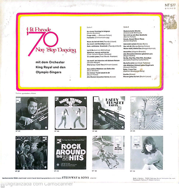 Orchester King Royal Und Die Olympic-Singers :  Hit Parade 70 Non Stop Dancing (LP)