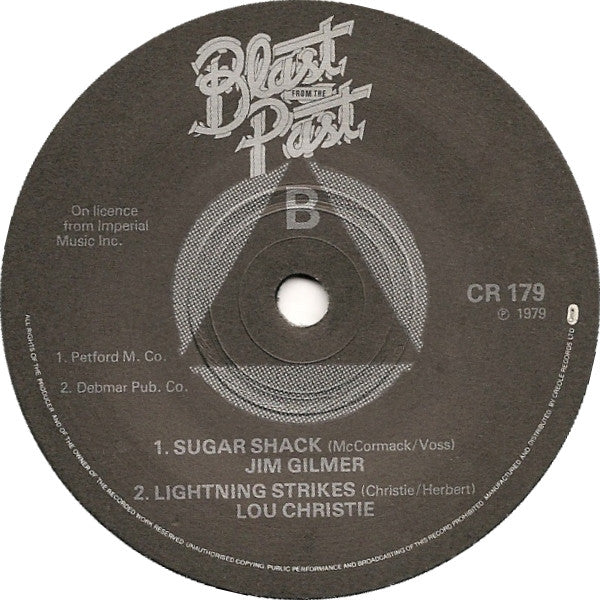 Box Tops / Jimmy Gilmer / Lou Christie : Cry Like A Baby / Sugar Shack / Lightning Strikes (7", Single)