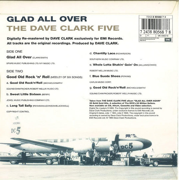 The Dave Clark Five : Glad All Over (7", Single, RM)