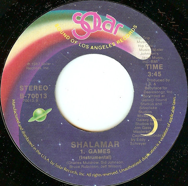 Shalamar : Games (7")