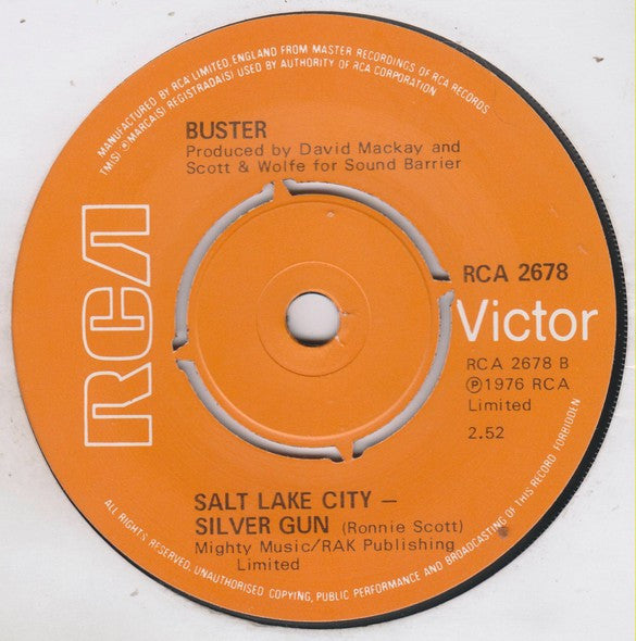 Buster (2) : Sunday (7", Single)