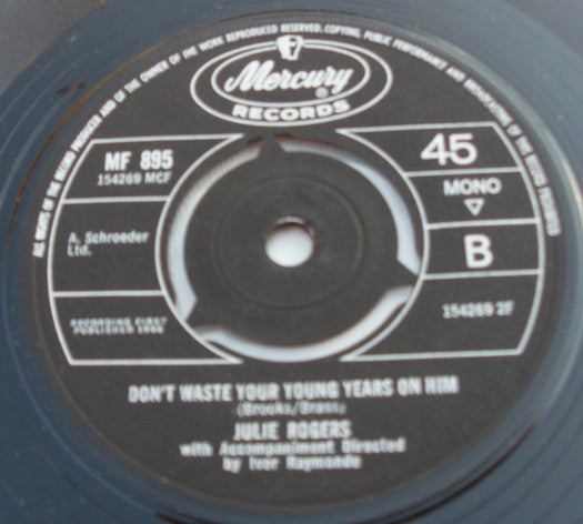 Julie Rogers : Another Year, Another Love, Another Heartache (7", Single, Mono)