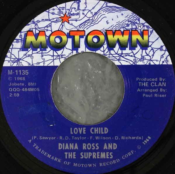 The Supremes : Love Child / Will This Be The Day (7", Single, Mono, Ame)