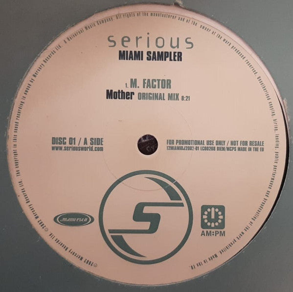 Various : Serious Miami Sampler (2x12", Promo, Smplr)