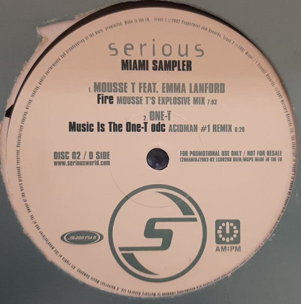Various : Serious Miami Sampler (2x12", Promo, Smplr)