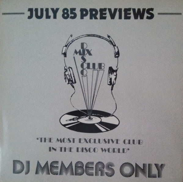 Various : July 85 - Previews (LP, Comp)