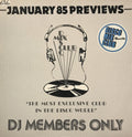 Various : January 85 Previews (LP, Comp)