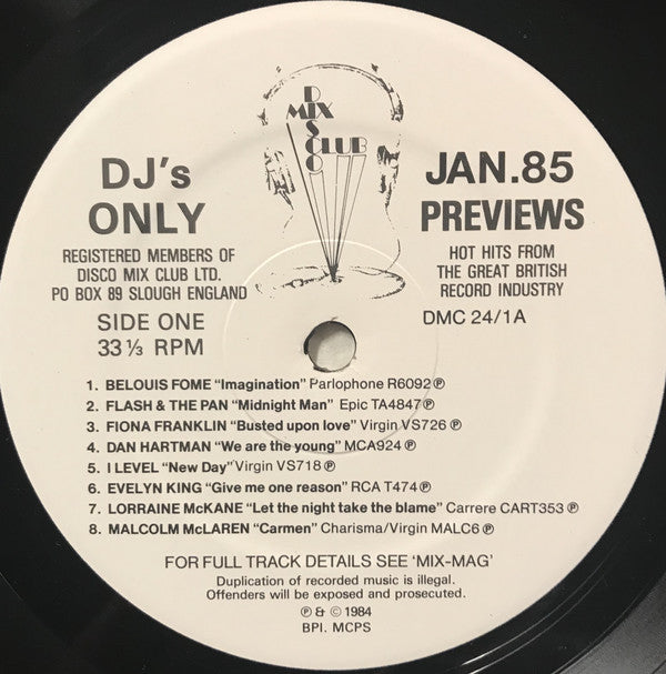 Various : January 85 Previews (LP, Comp)