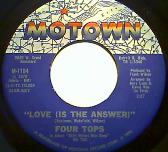 Four Tops : It's All In The Game / Love (Is The Answer) (7")