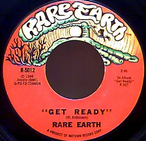Rare Earth : Get Ready  (7", Single, Styrene, Mon)