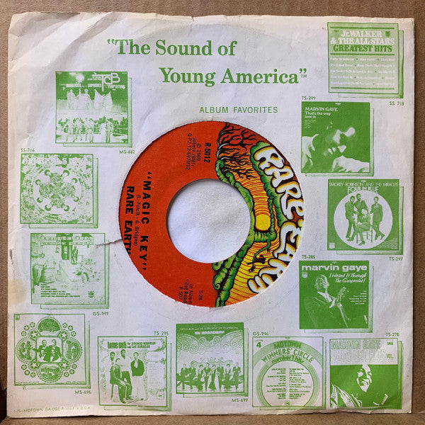 Rare Earth : Get Ready  (7", Single, Styrene, Mon)