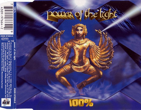 100% : Power Of The Light (CD, Maxi)