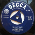 David Whitfield : The Right To Love (7")
