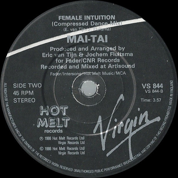 Mai Tai : Female Intuition (7", Single)