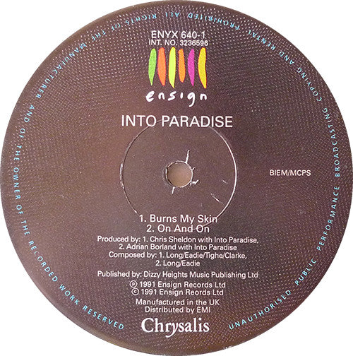 Into Paradise : Burns My Skin (12")