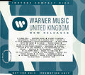 Various : Warner Music United Kingdom New Releases (CD, Comp, Promo)