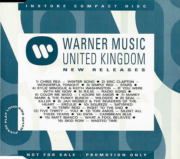 Various : Warner Music United Kingdom New Releases (CD, Comp, Promo)