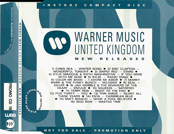 Various : Warner Music United Kingdom New Releases (CD, Comp, Promo)