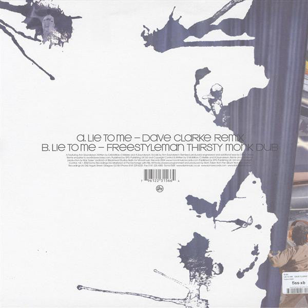 Slam Featuring  Ann Saunderson : Lie To Me (Remixes) (12")