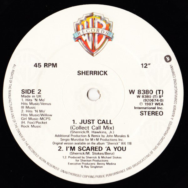 Sherrick : Just Call (12")