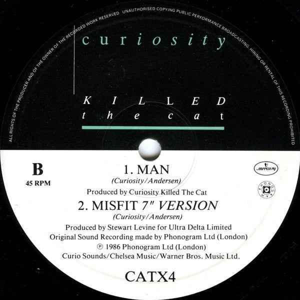 Curiosity Killed The Cat : Misfit (12", Single, RE)