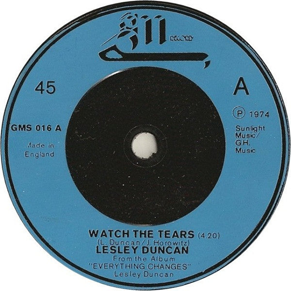 Lesley Duncan : Watch The Tears (7", Single)