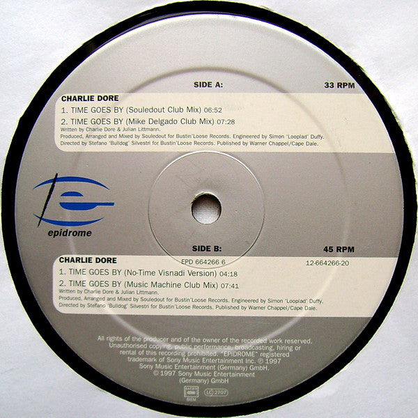 Charlie Dore : Time Goes By (2x12")
